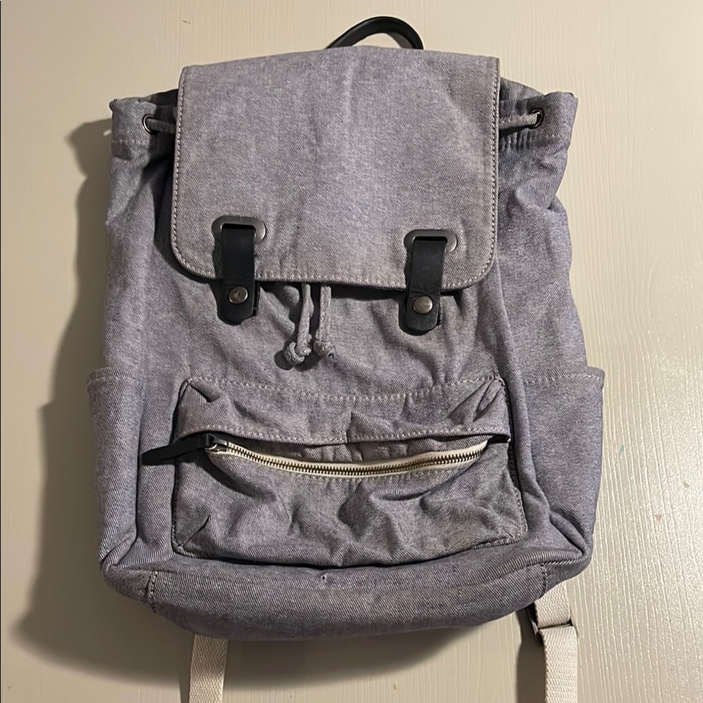 Everlane Gray Canvas Backpack - image 1
